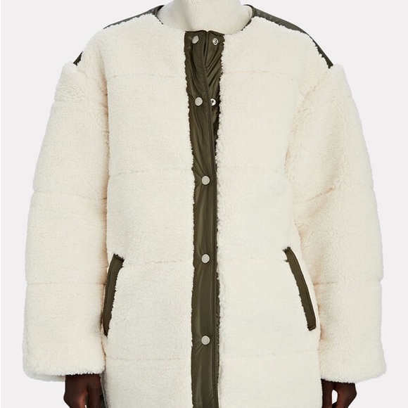 FRAME Oversized Recycled Faux Shearling Jacket - Picture 2 of 4